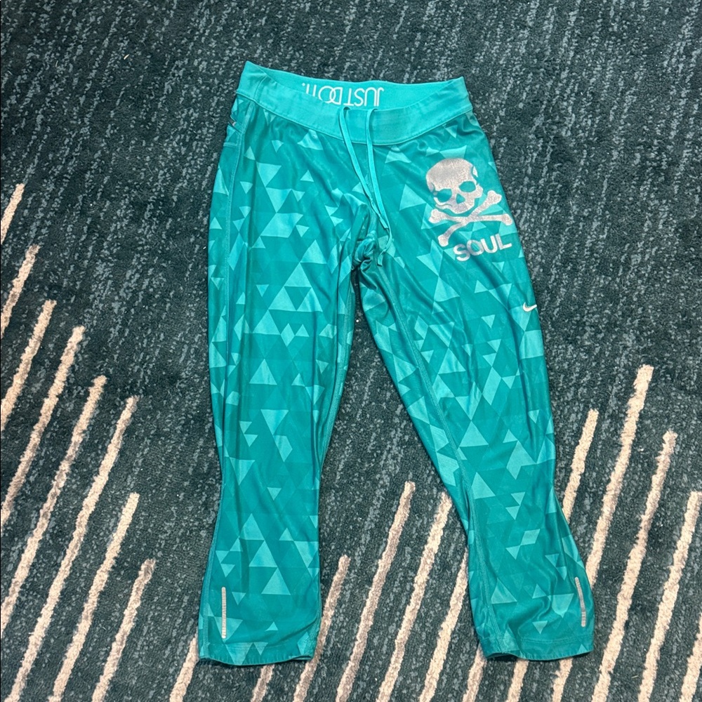 Nike SoulCycle Teal Geometric Leggings